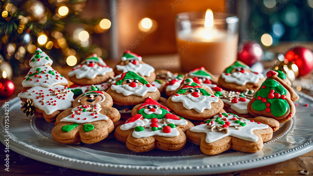 AI-generated images of mouth-watering Christmas cookies 