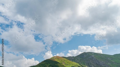 Daytime Shift: Tatra Mountain Silhouettes and Cloud Time-lapse