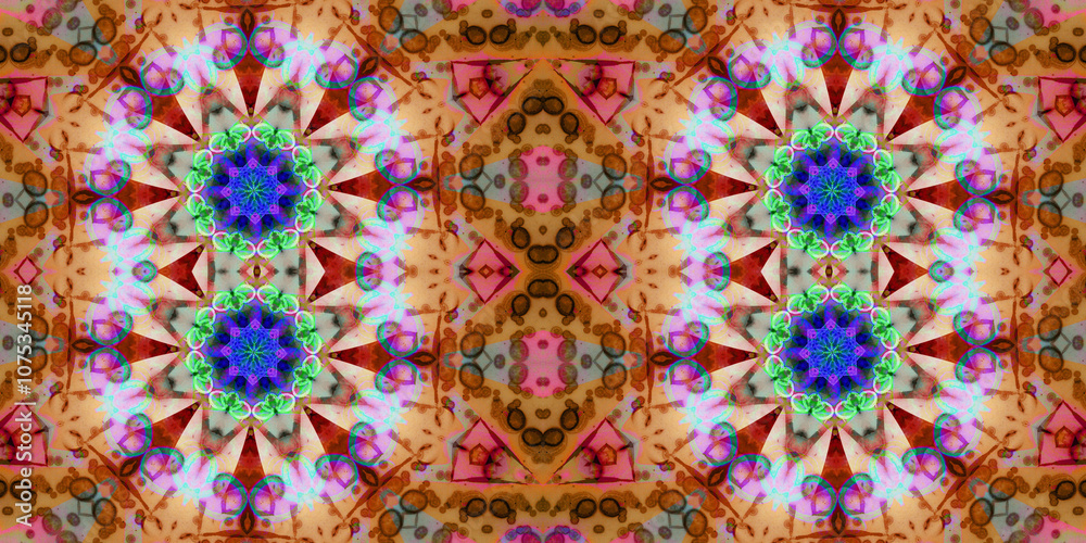 Seamless kaleidoscope pattern. The texture of the woven pattern. Endless pattern Seamless kaleidoscope pattern. The texture of the woven pattern. Endless pattern
