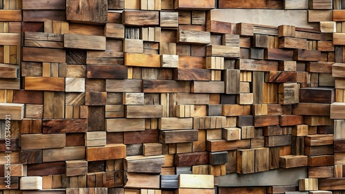 Wooden Wall Art Installation Unique Textures Patterns Design Creative Interiors