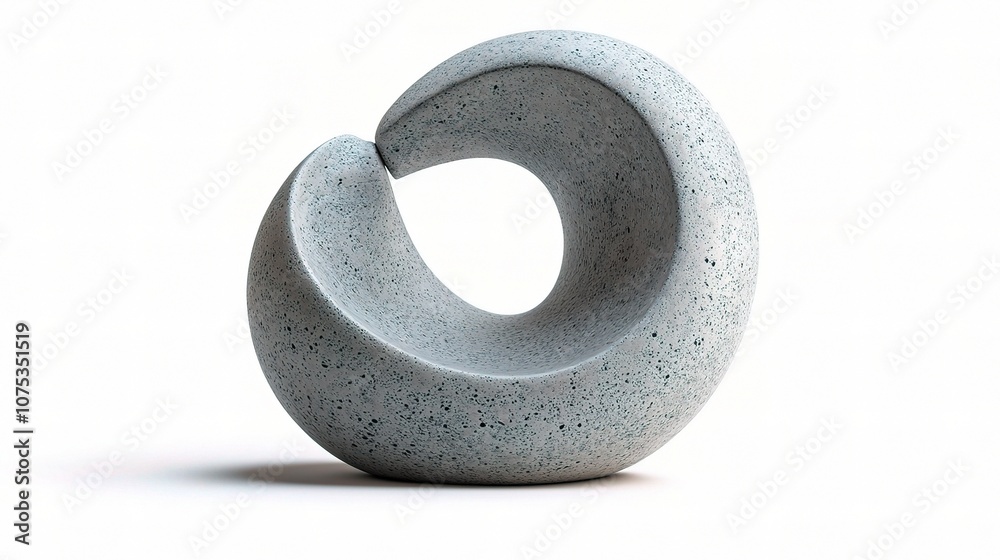 Striking Isolated Sculpture Displayed On White Background Showcasing Unique Curves and Textures, Ideal for Modern Art Enthusiasts and Design Projects Striking Isolated Sculpture Displayed On White Background Showcasing Unique Curves and Textures, Ideal for Modern Art Enthusiasts and Design Projects