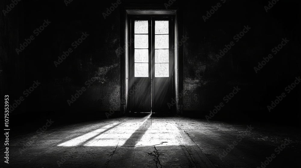 Sunbeams Streaming Through a Window in a Dark Room Sunbeams Streaming Through a Window in a Dark Room