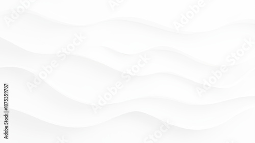 white wave curve lines banner background design. White wave modern abstract background. Luxury horizontal white background for business banner, poster, backdrop, voucher, invite. Vector illustration