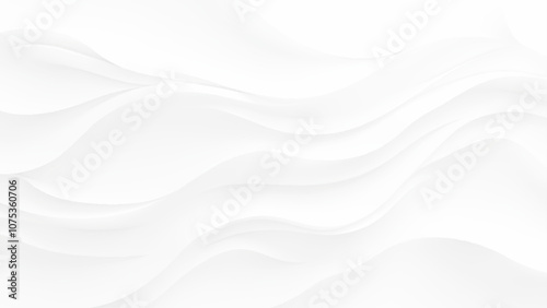 white wave curve lines banner background design. White wave modern abstract background. Luxury horizontal white background for business banner, poster, backdrop, voucher, invite. Vector illustration