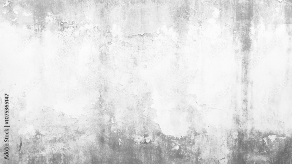 Grunge of old concrete wall for abstract background, Background texture. Crack on White Concrete Wall Texture Background. Surface of white cement wall texture background for design.