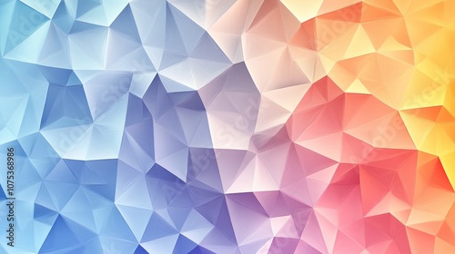 Low poly triangle pattern background in a line art style