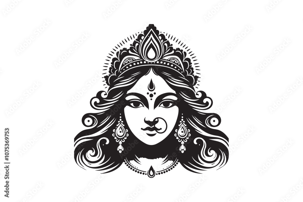 Maa Saraswati silhouette, Maa Saraswati silhouette vector Maa Saraswati silhouette, Maa Saraswati silhouette vector