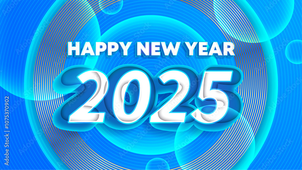 Blue And White Violet New Year 2025 Design Background Blue And White Violet New Year 2025 Design Background