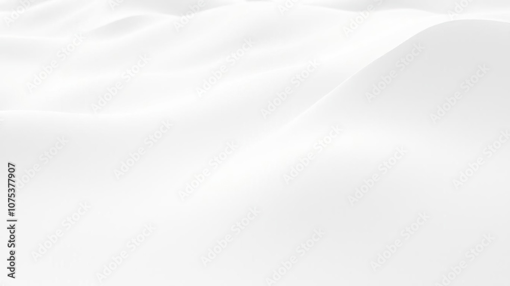 Fototapeta premium Soft and serene abstract white sand dunes texture background with gentle undulations and subtle gradations of color, desert environment, desert landscape, landscape pattern