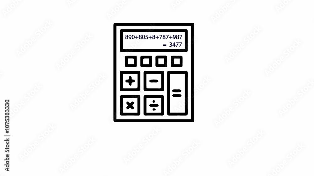 Digital calculator icon Digital calculator icon