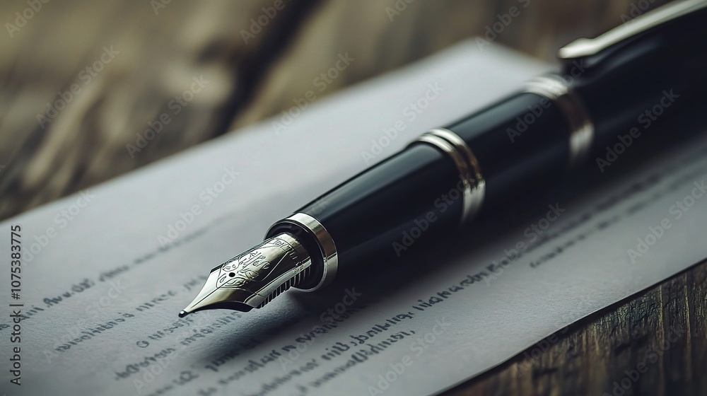 Elegant Black Pen Isolated on White Background, Symbolizing Creativity and Professionalism with Exquisite Detailing for Artistic and Business Use in Various Projects Elegant Black Pen Isolated on White Background, Symbolizing Creativity and Professionalism with Exquisite Detailing for Artistic and Business Use in Various Projects