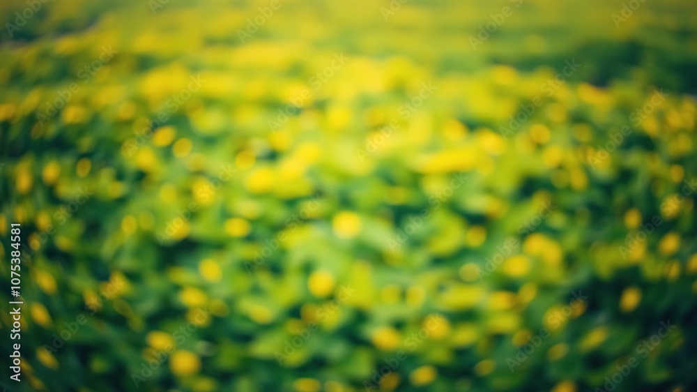 Soft focus on a vast expanse of abstract greens and yellows, gradient colors, atmospheric perspective Soft focus on a vast expanse of abstract greens and yellows, gradient colors, atmospheric perspective