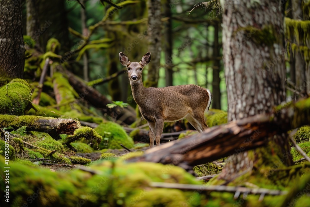 A photo of a baby deer from nature A photo of a baby deer from nature