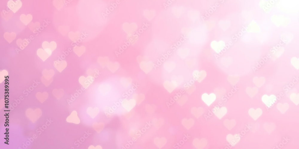 Pastel pink and purple ombre background with scattered bokeh hearts in gold, dessert table, floral patterns Pastel pink and purple ombre background with scattered bokeh hearts in gold, dessert table, floral patterns