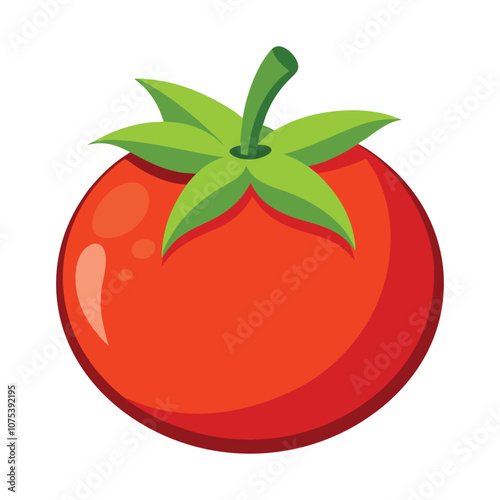 
Vector illustration of a funny tomato in cartoon style.
