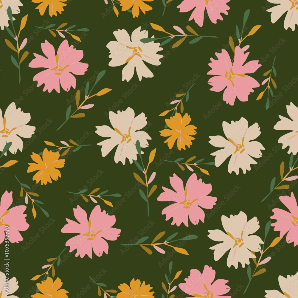 Obraz premium abstract flower patterns in various patterns, motifs, for textures, backgrounds and other digital needs