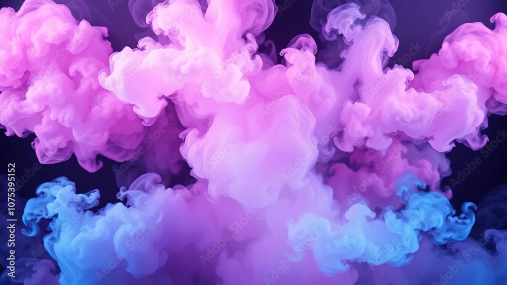 clouds of pink and blue neon colorful smoke background, radiant halo, glowing vapors, hazy horizon clouds of pink and blue neon colorful smoke background, radiant halo, glowing vapors, hazy horizon