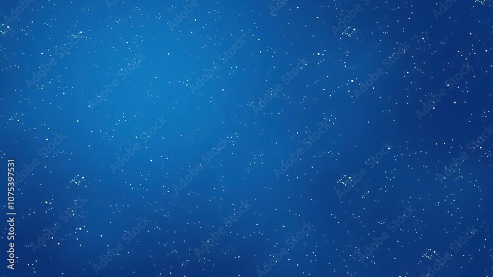 Fototapeta premium Abstract blue background with scattered stars and constellations, blue hue, starry night sky