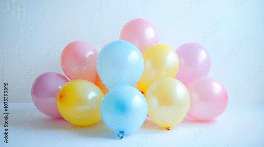 A Vibrant Collection of Colorful Balloons Isolated on a White Background Perfect for Celebrations, Parties, and Decorative Themes with a Playful Touch A Vibrant Collection of Colorful Balloons Isolated on a White Background Perfect for Celebrations, Parties, and Decorative Themes with a Playful Touch