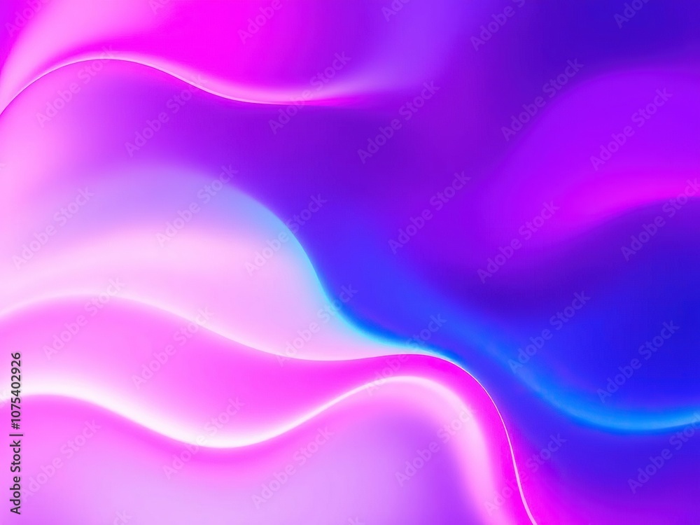Wavy abstract background with neon hues of pink and blue, psychedelic, radiant Wavy abstract background with neon hues of pink and blue, psychedelic, radiant