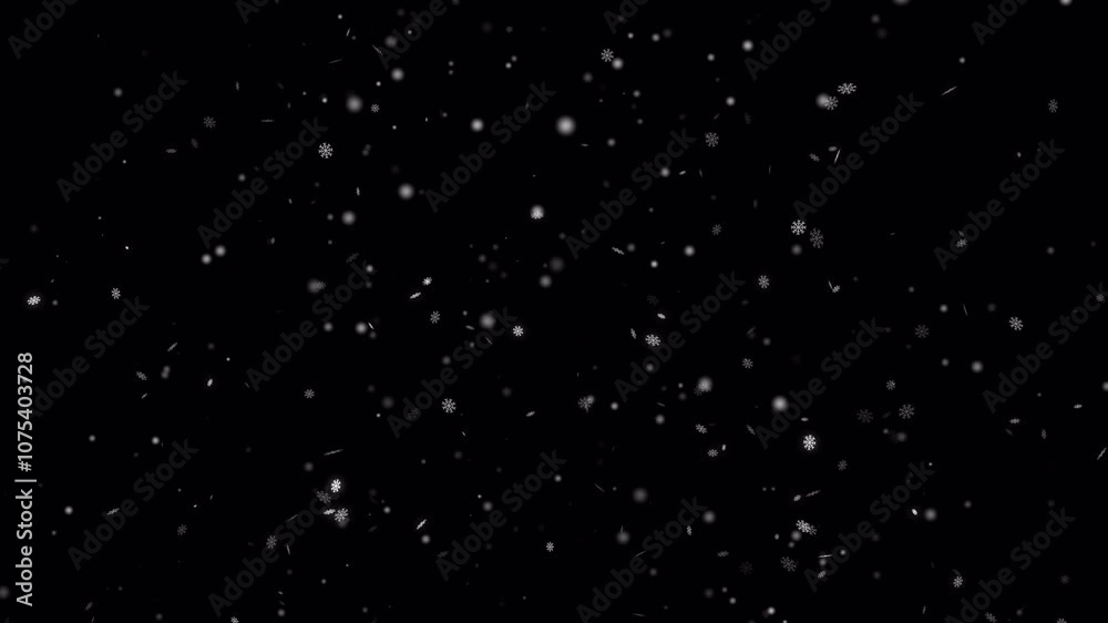 Winter snowfall, snow animation. Isolated snow falling on a transparent background. Realistic snow fall animation. Falling snow flakes overlay. Alpha channel Winter snowfall, snow animation. Isolated snow falling on a transparent background. Realistic snow fall animation. Falling snow flakes overlay. Alpha channel
