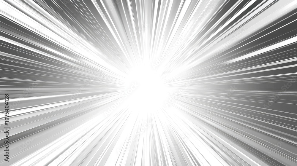 Abstract background featuring a light burst with an explosion of rays rendered in a graphic line art style Abstract background featuring a light burst with an explosion of rays rendered in a graphic line art style