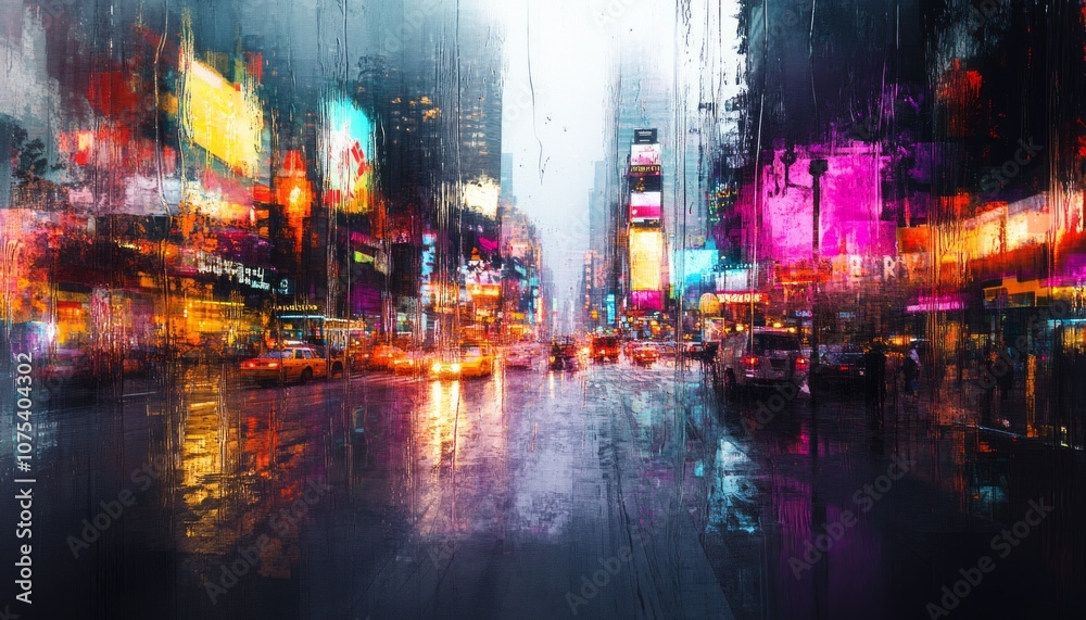 Naklejka premium Abstract background of city street in bokeh