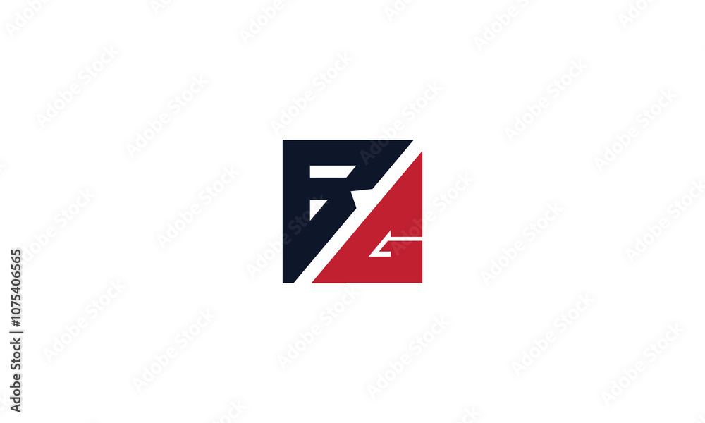 Rectangle BG monogram logo design GB vector logo designs, BG logo Rectangle BG monogram logo design GB vector logo designs, BG logo