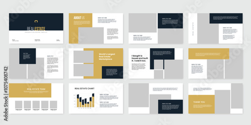 Modern Real Estate Presentation Template, PowerPoint Template