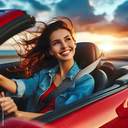 person driving a car 