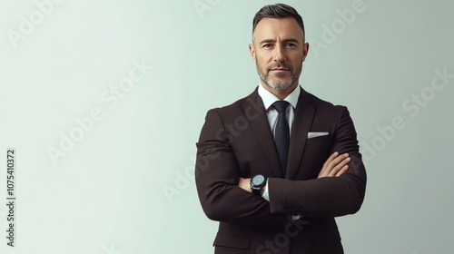 Portrait of a Confident Man in a Suit