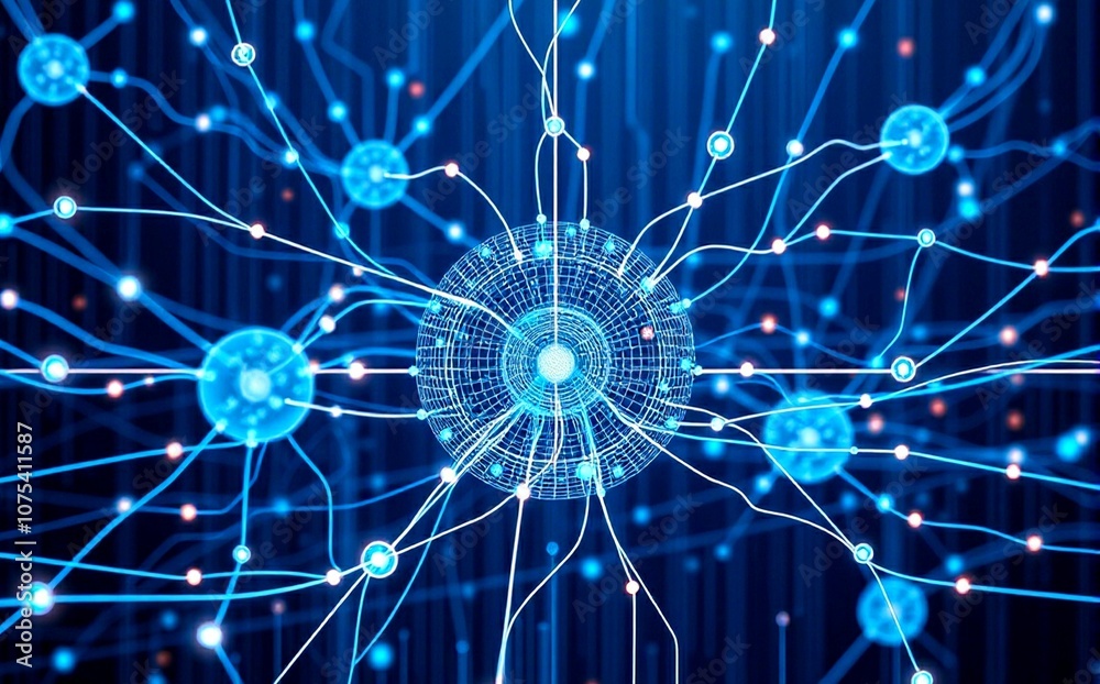 Obraz premium 3d rendering of innovation technology data analysis visualization future.