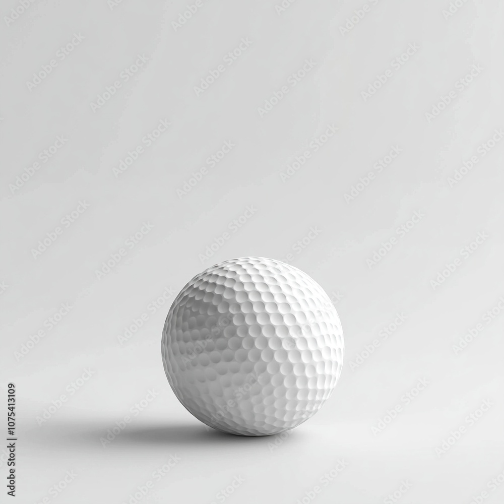 Golf ball cut out isolated on a white background Golf ball cut out isolated on a white background