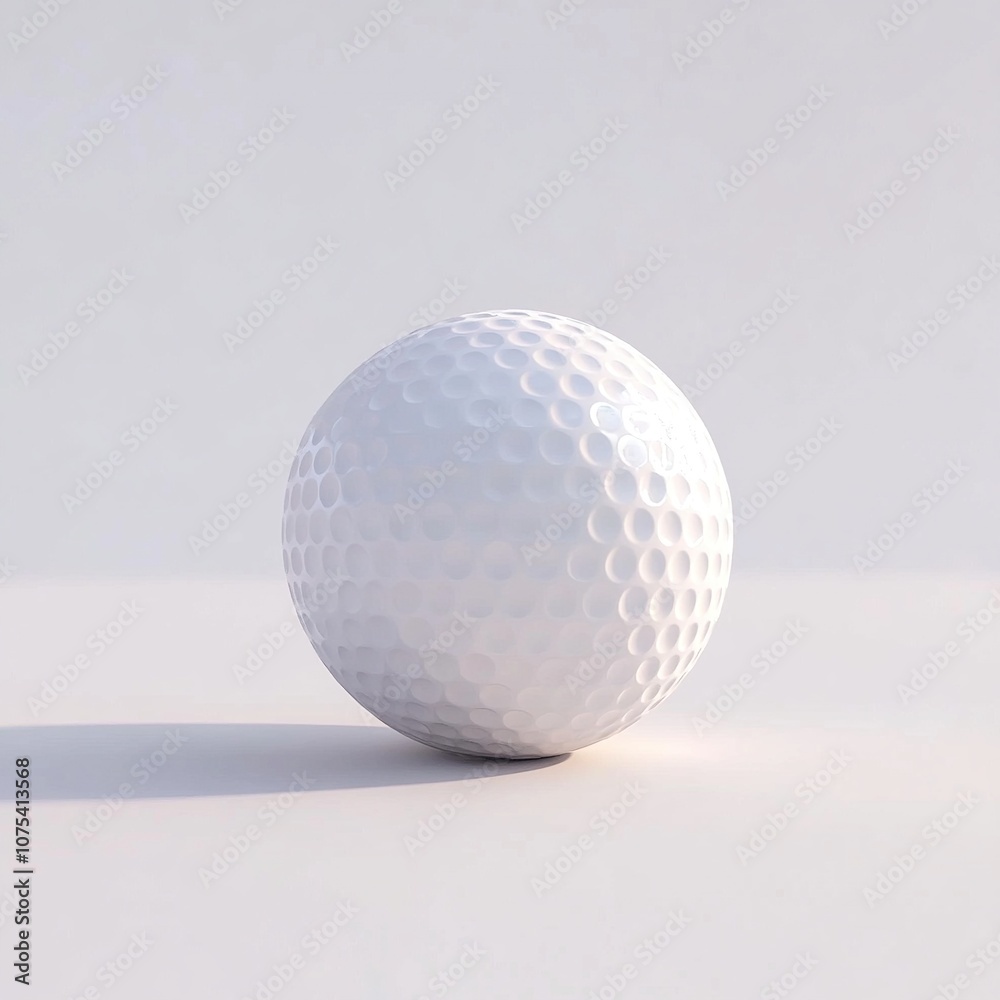 Golf ball cut out isolated on a white background