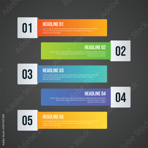 Gradient immunity colorful infographic template