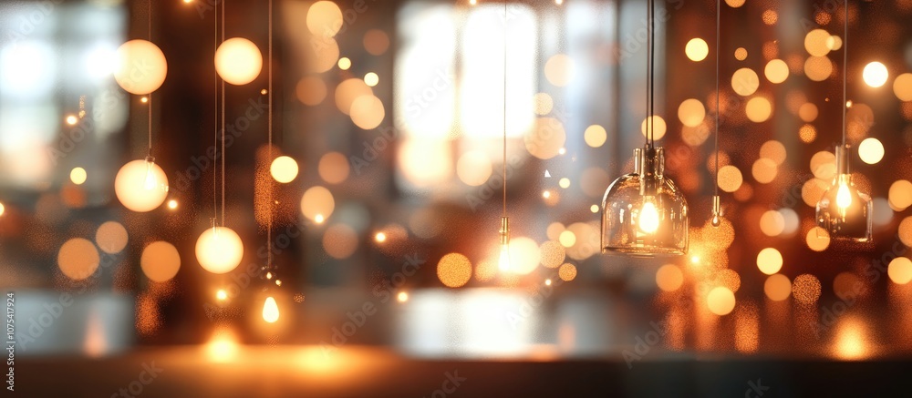 Blurred view of a stylish modern interior with bokeh lighting effects ideal for design inspiration Blurred view of a stylish modern interior with bokeh lighting effects ideal for design inspiration