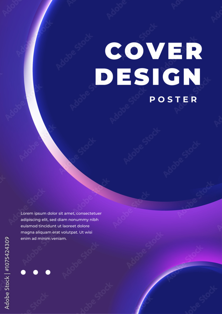 Fototapeta premium Abstract Minimal Background with Vibrant Color Gradient