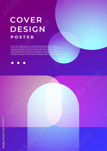 Vibrant Abstract Background With Geometric Shapes and Gradients. Ideal for modern presentations, digital art, and creative projects, evoking a sense of movement and innovation