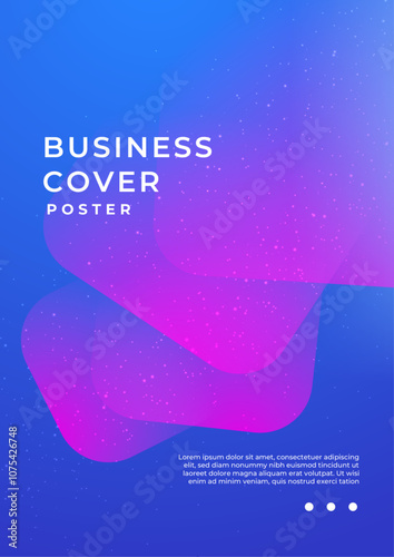Vibrant Abstract Background With Geometric Shapes and Gradients. Ideal for modern presentations, digital art, and creative projects, evoking a sense of movement and innovation