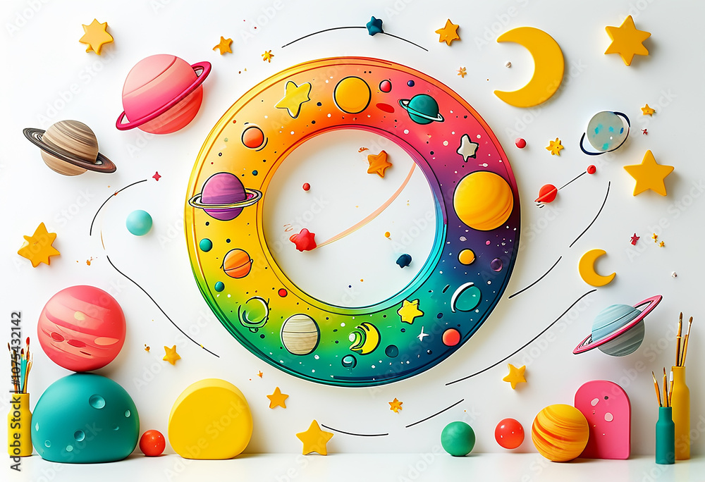 Obraz premium Children's Playroom with bed and rack and some toys