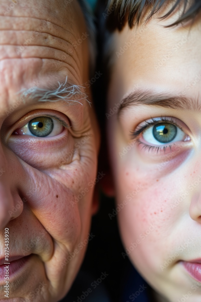 The Journey of Time Captured in the Eyes of Young and Old The Journey of Time Captured in the Eyes of Young and Old