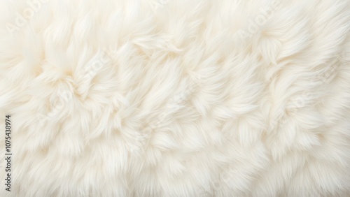 White fluffy fur fabric wool texture background