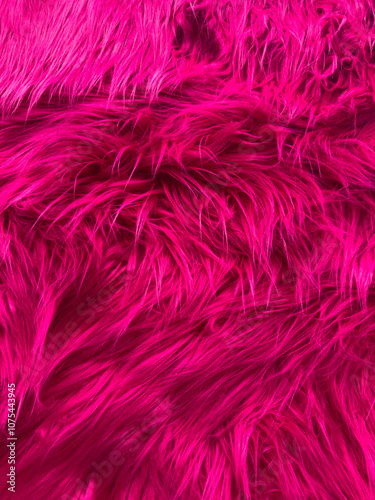 A close up of a pink fur texture