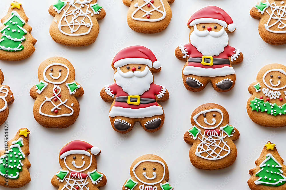 Delightful Spiced Christmas Gingerbread Cookies in festive shapes, perfect for sharing joy Delightful Spiced Christmas Gingerbread Cookies in festive shapes, perfect for sharing joy