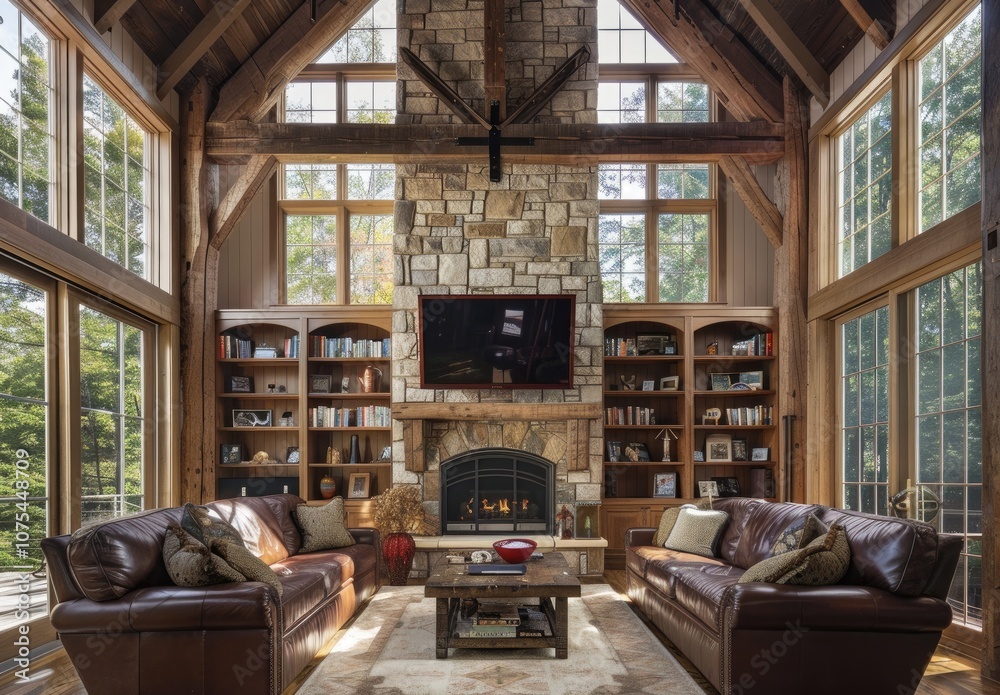 Immerse Yourself in the Large, Luxurious Living Room of a Bellevue Home Immerse Yourself in the Large, Luxurious Living Room of a Bellevue Home