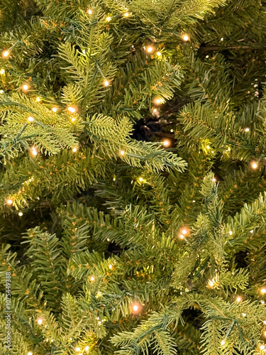 Christmas tree with small lights