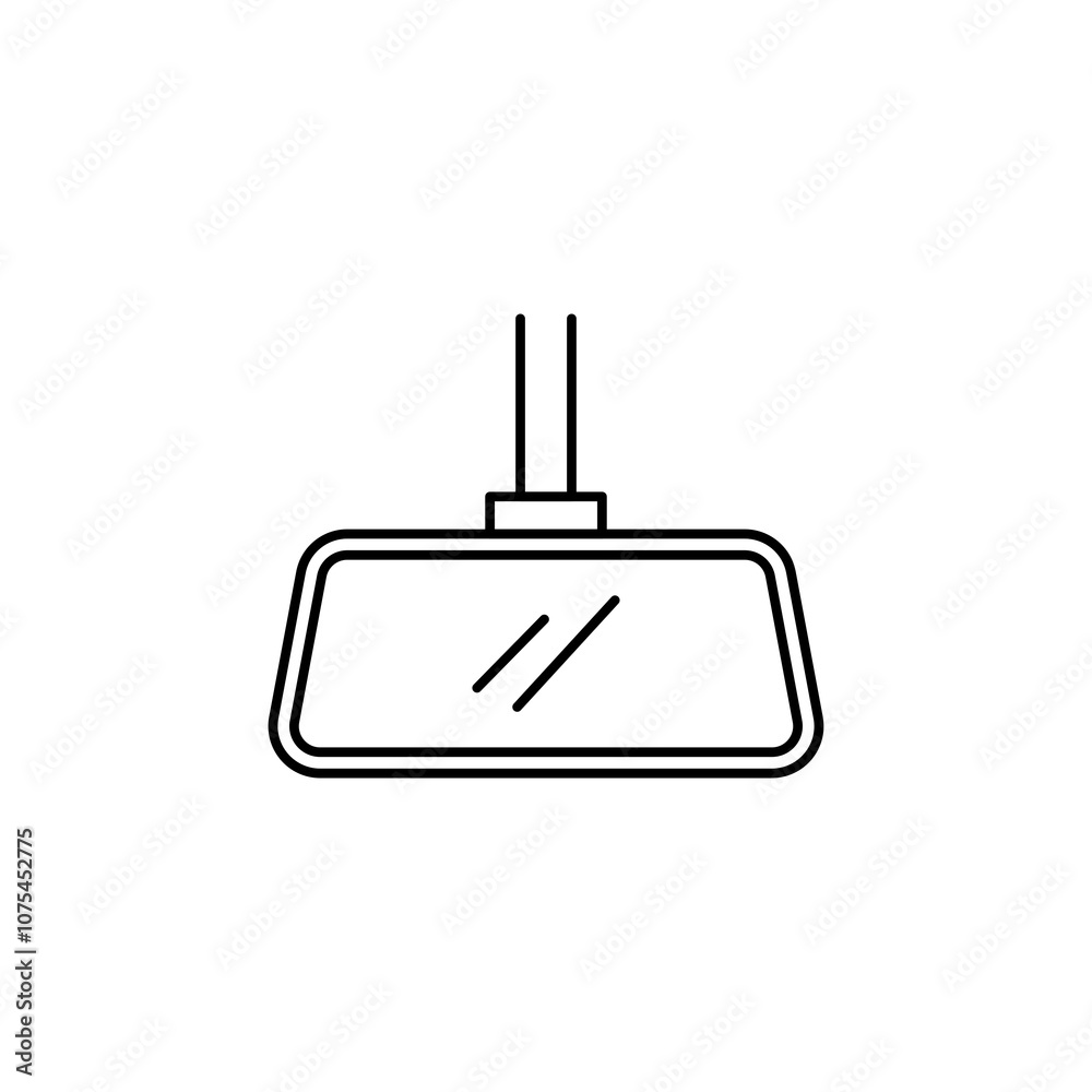 Rear Mirror Icon Rear Mirror Icon