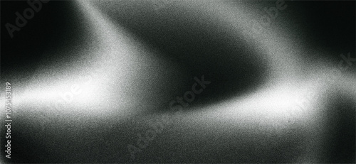Fotografie abstract Black and White grainy gradient background, noise texture effect, Black and White Monochrome background, wallpapers, posters, banners, flyers, and cards
