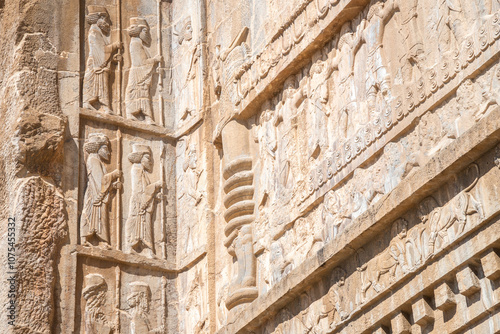 Persepolis, Tomb of the Kings in the Mountain, Achaemenid Ancient Ruins, Iran photo