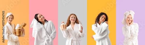 Collage of different women ...